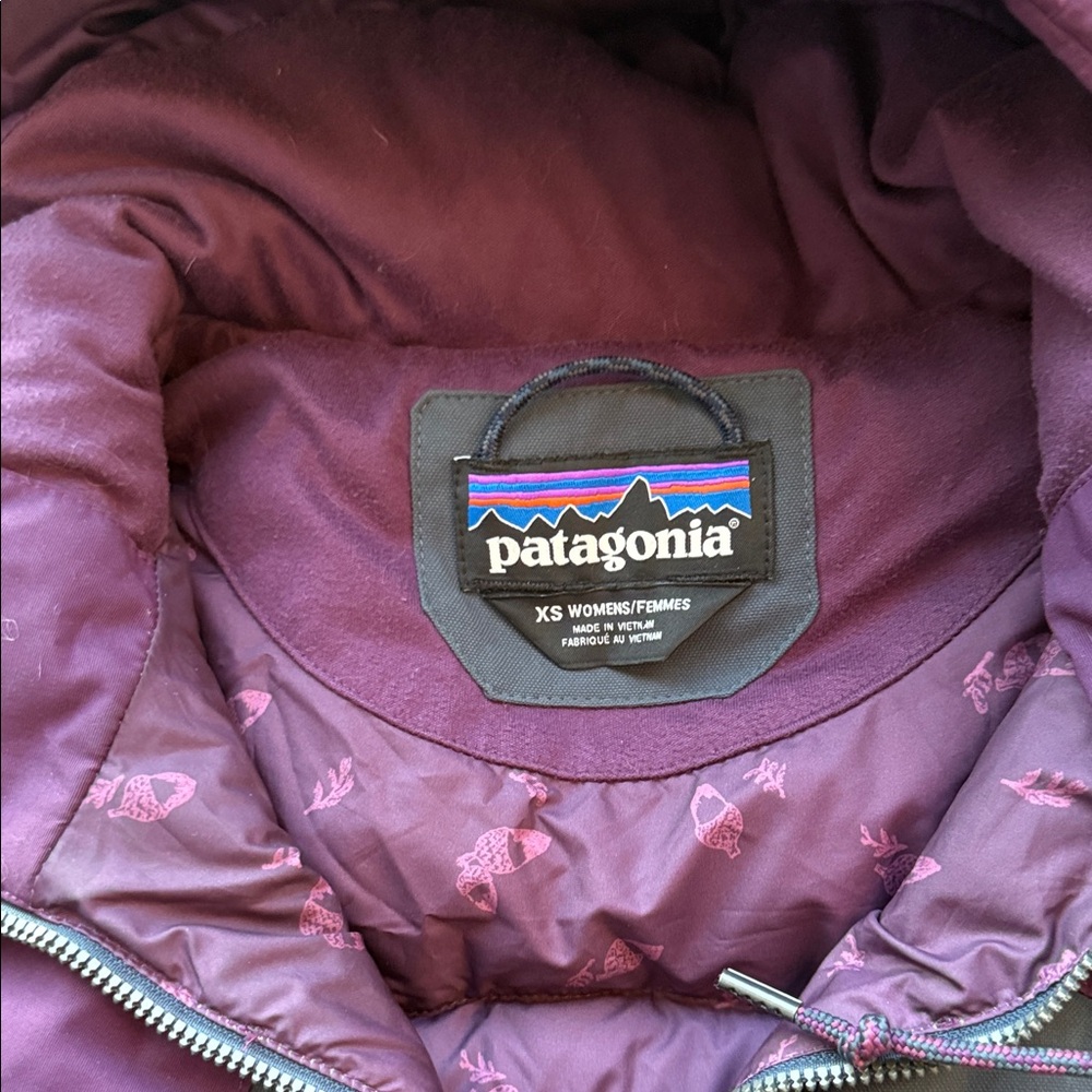 Patagonia Deep Purple down Quilted Vest XS women’s - Picture 2 of 7